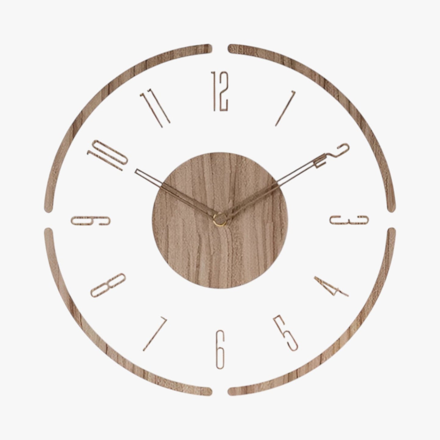Nordische Stille | 14 Zoll Massivholz Wanduhren - Fügt Eleganz zu jedem Raum hinzu