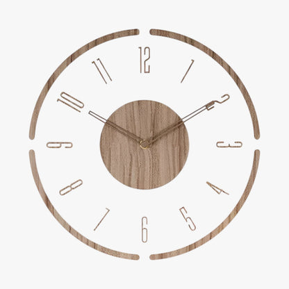 Nordische Stille | 14 Zoll Massivholz Wanduhren - Fügt Eleganz zu jedem Raum hinzu
