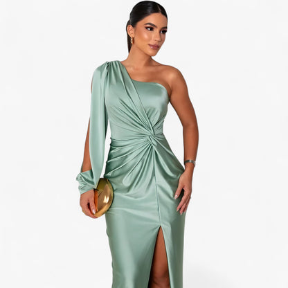 Camilla | Damen Satin-Kleid