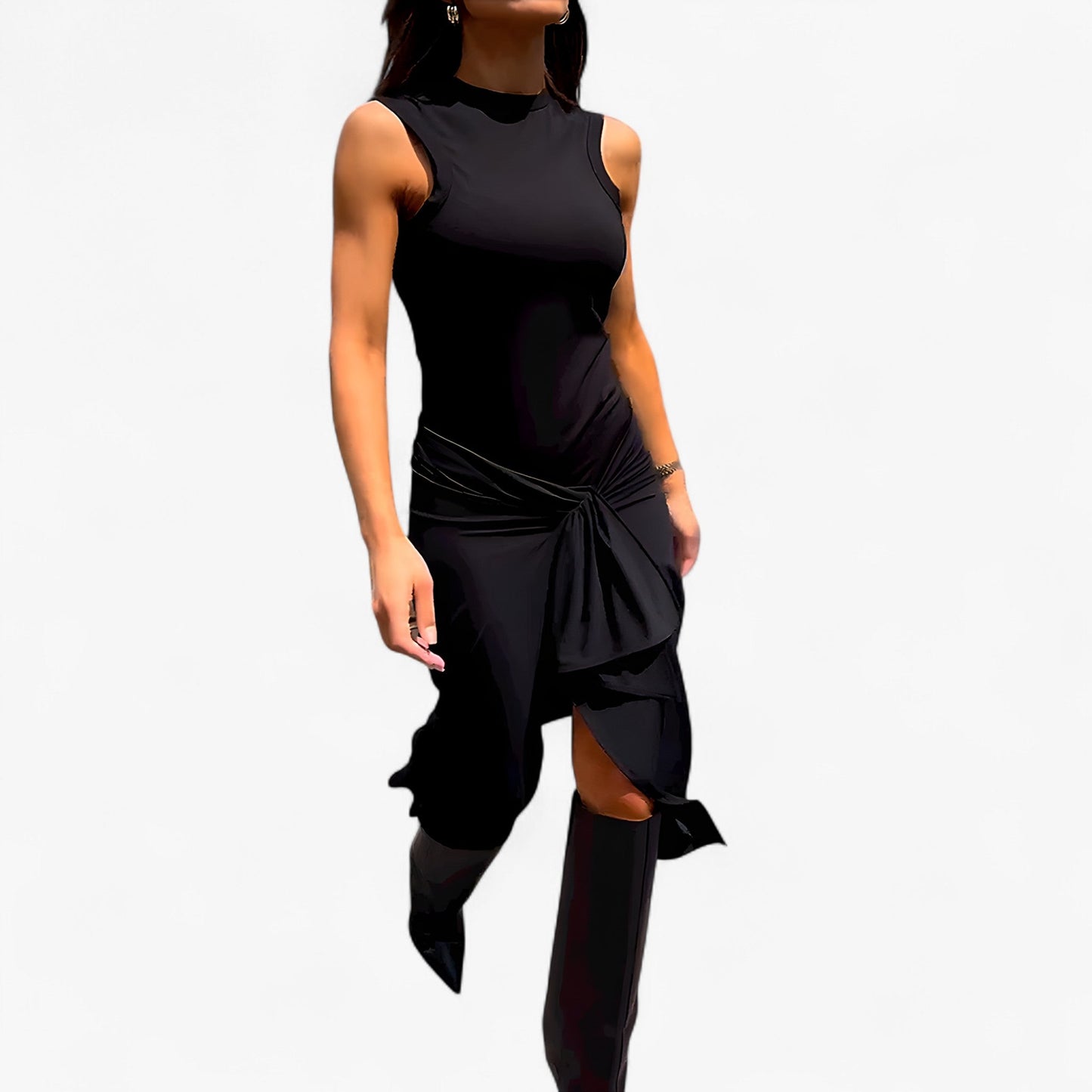 Abby | Langes ärmelloses Kleid