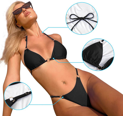 Capri Azure™ - Ring Linked Halter Bikini