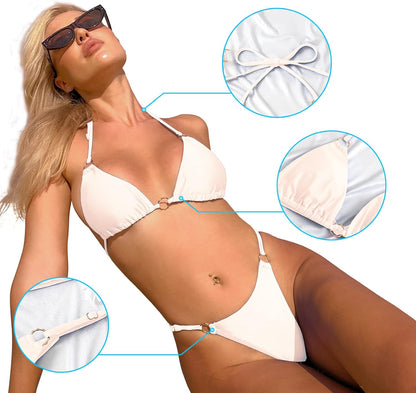 Capri Azure™ - Ring Linked Halter Bikini