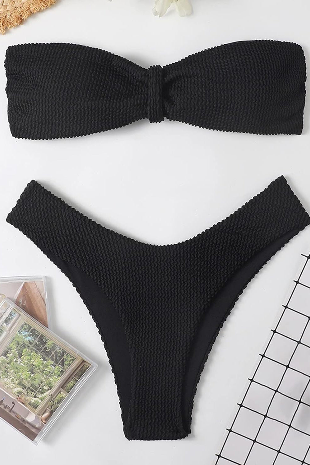 Saint-Tropez Sunrise™ - Bandeau-Bikini mit geraffter Büste