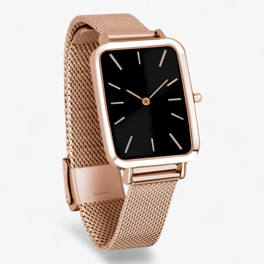 Elisabeth | Rechteckige Uhr - Zeitloses Design