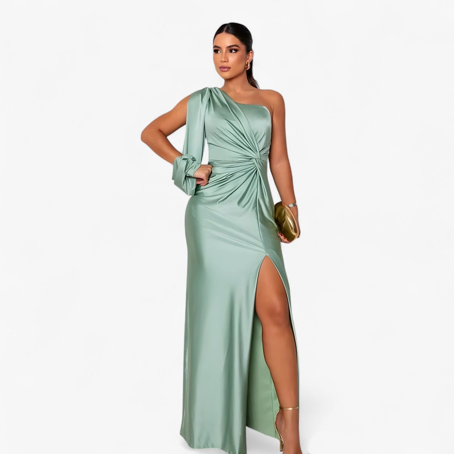 Camilla | Damen Satin-Kleid