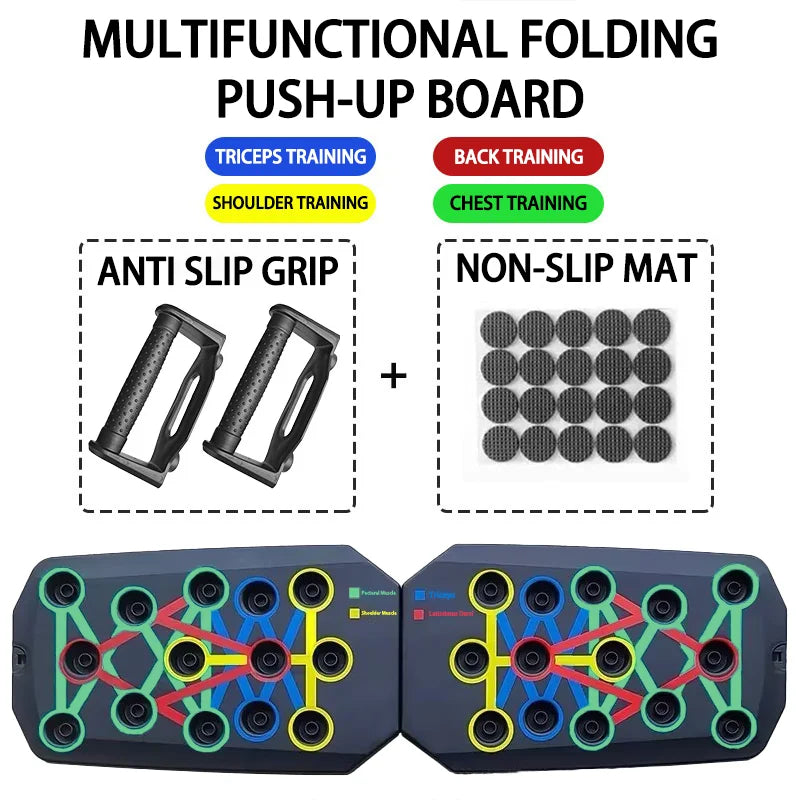 FlexBoard™ - Multifunktionales, zusammenklappbares Push-up-Board-Set