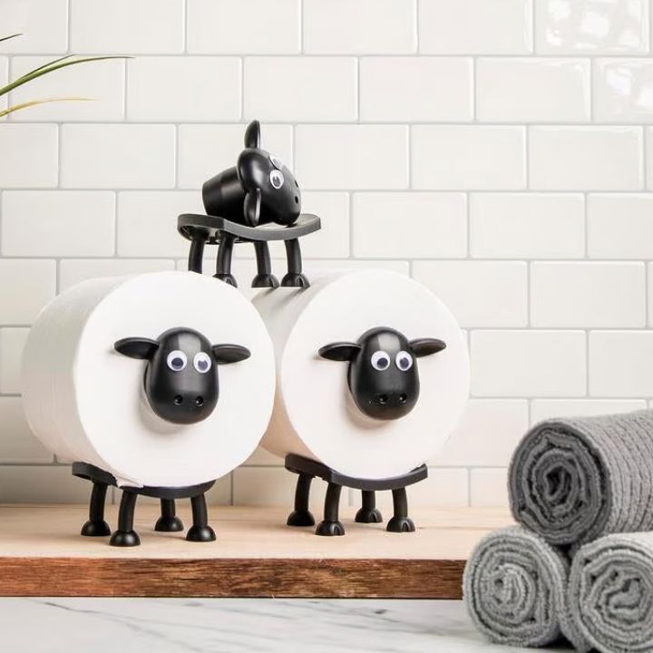 Sheepy Sheets™ Toilettenpapierhalter in Form eines Schafes