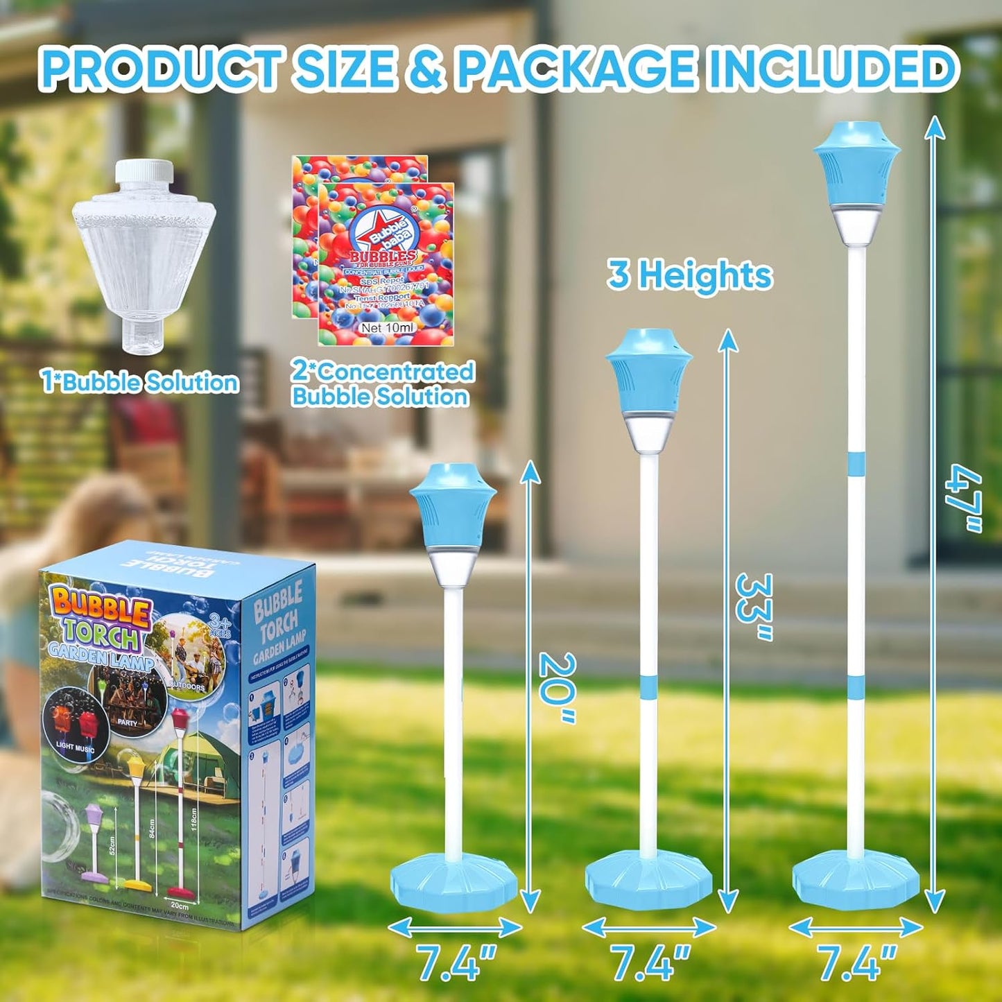 BubbleStorm™ - Tragbare Seifenblasenmaschine für Kinder