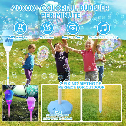 BubbleStorm™ - Tragbare Seifenblasenmaschine für Kinder
