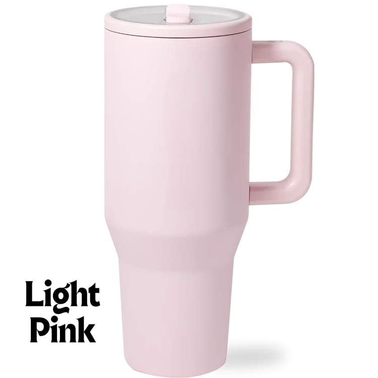 HydroMax™ | Isolierter 40-oz-Trinkbecher mit Griff und ausklappbarem Gummistrohhalm