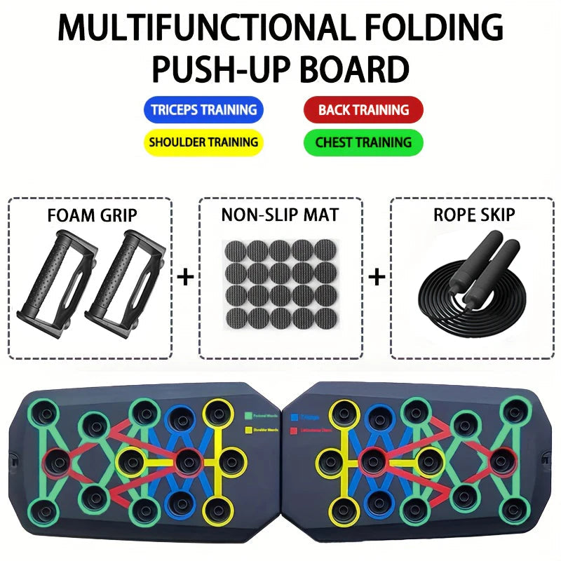 FlexBoard™ - Multifunktionales, zusammenklappbares Push-up-Board-Set