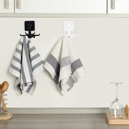 HookFlow™ 360° drehbarer selbstklebender Universalhaken | 1+1 GRATIS