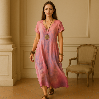 Marie - Vintage-Gradient-Kleid