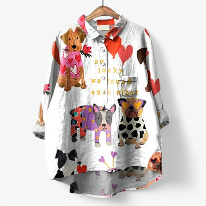 Jane | Hemd mit grafischem Druck - stilvoll und auffällig