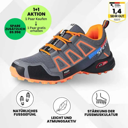 OrthoTrekking - ergonomische schmerzlindernde Trekking u.- Wanderschuhe - (1+1  Gratis)