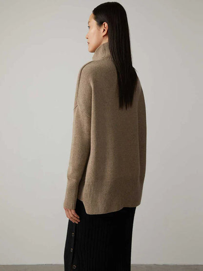 Luxuriöser Kaschmir-Rollkragenpullover für Damen – Amira