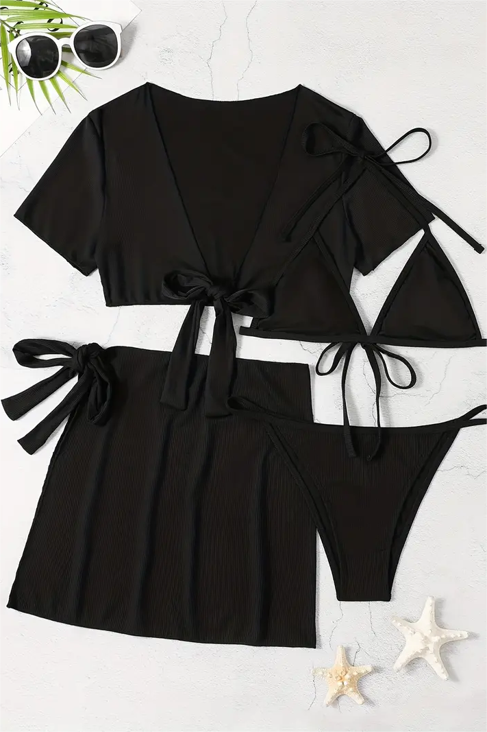 Balinese Bliss™ - 4-teiliges dehnbares Bikini-Set