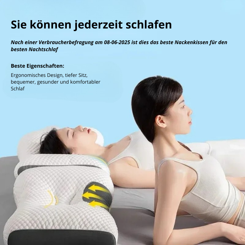 50% RABATT | Ultimatives orthopädisches Nackenkissen