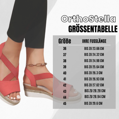 OrthoStella - ergonomische schmerzlindernde Sandalen für Damen - Sonderaktion 1+1 Gratis