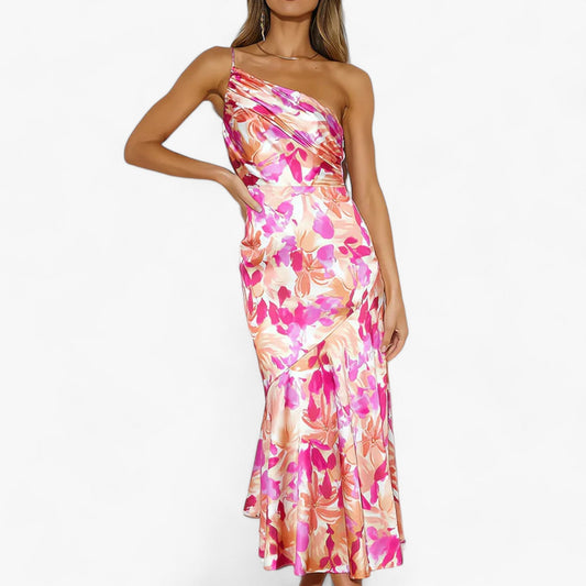 Gedrucktes Kleid - Eleganter Floraler Charme