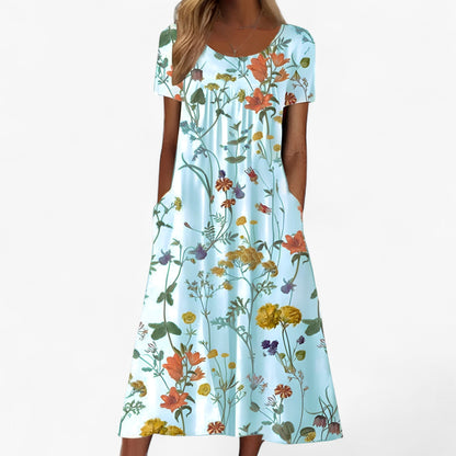 Isay | Boho-Blumen Outfit mit Badeanzug