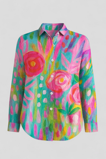 Norah | Bunte Damenbluse Mit Einzigartigem Design