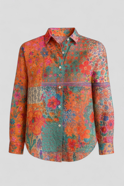 Norah | Bunte Damenbluse Mit Einzigartigem Design