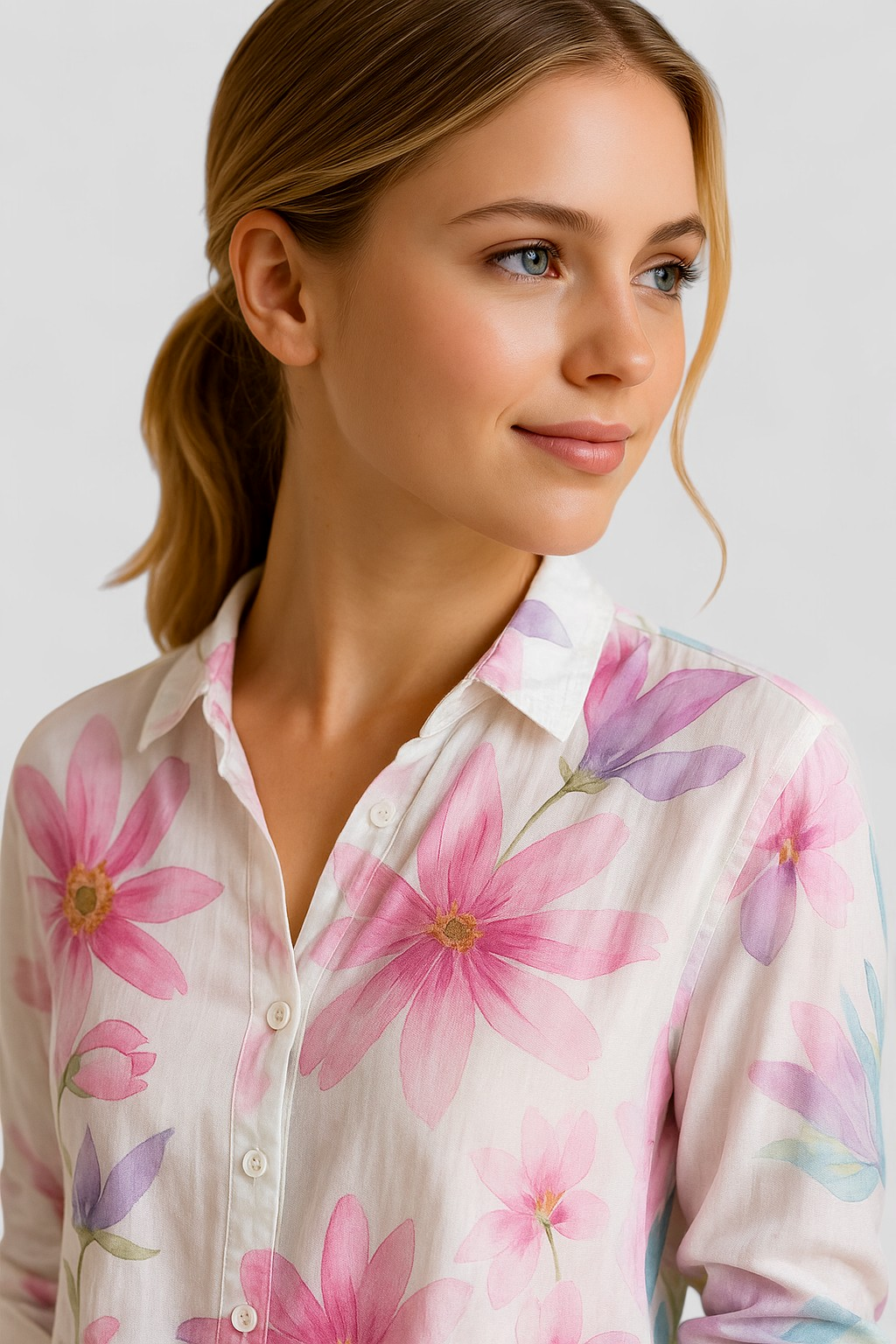 Norah | Bunte Damenbluse Mit Einzigartigem Design