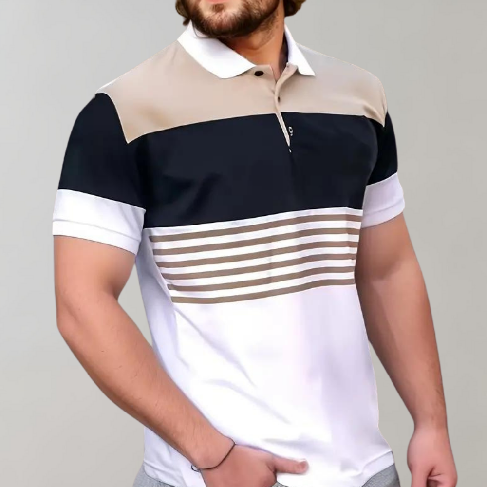 Poloshirt mit Farbblöcken - Moderner Stil und Komfort
