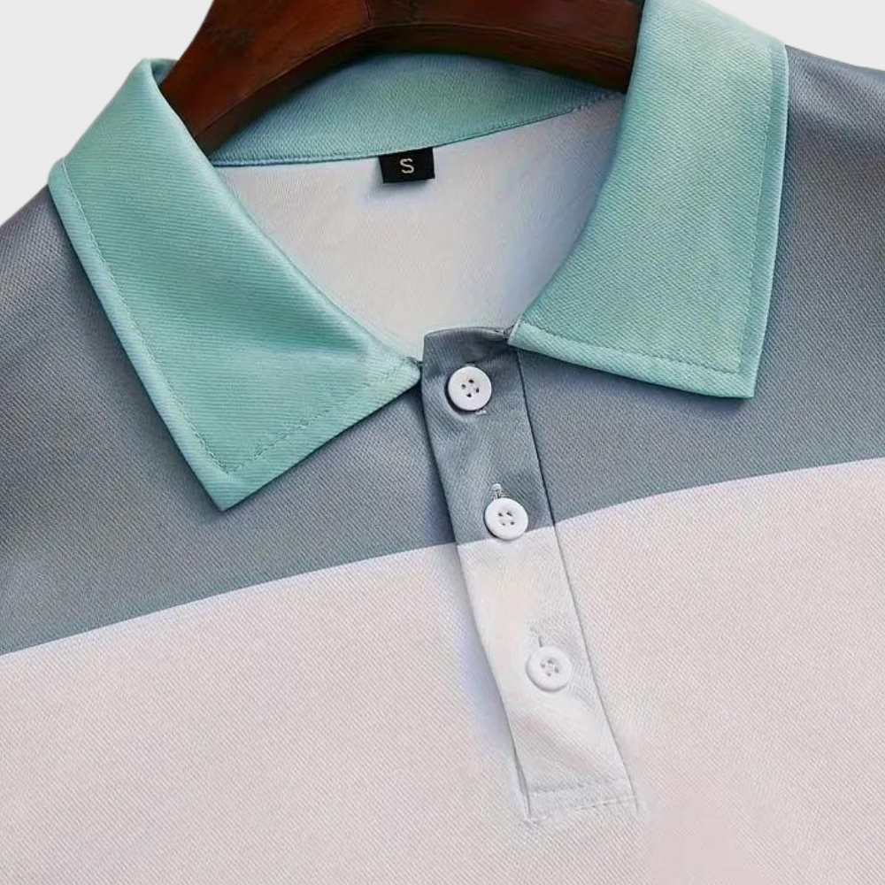 Poloshirt mit Farbblöcken - Moderner Stil und Komfort