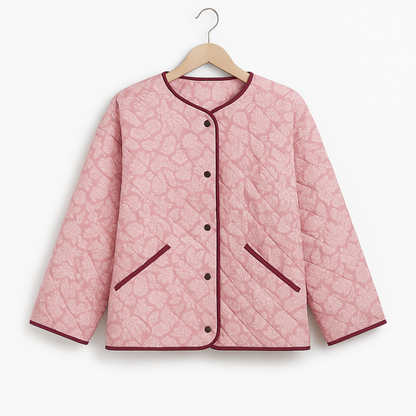 Heidi | Steppjacke mit Blumenmuster - Komfort mit einem Hauch von Vintage