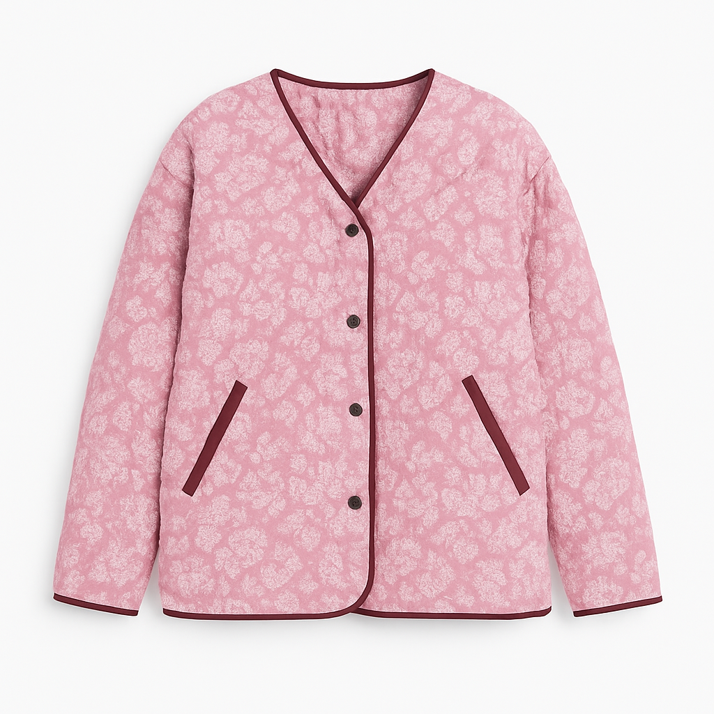 Heidi | Steppjacke mit Blumenmuster - Komfort mit einem Hauch von Vintage