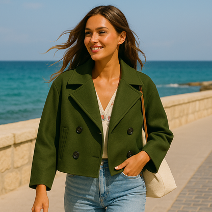 Estelle | Kurze Wolljacke – Elegante Wärme