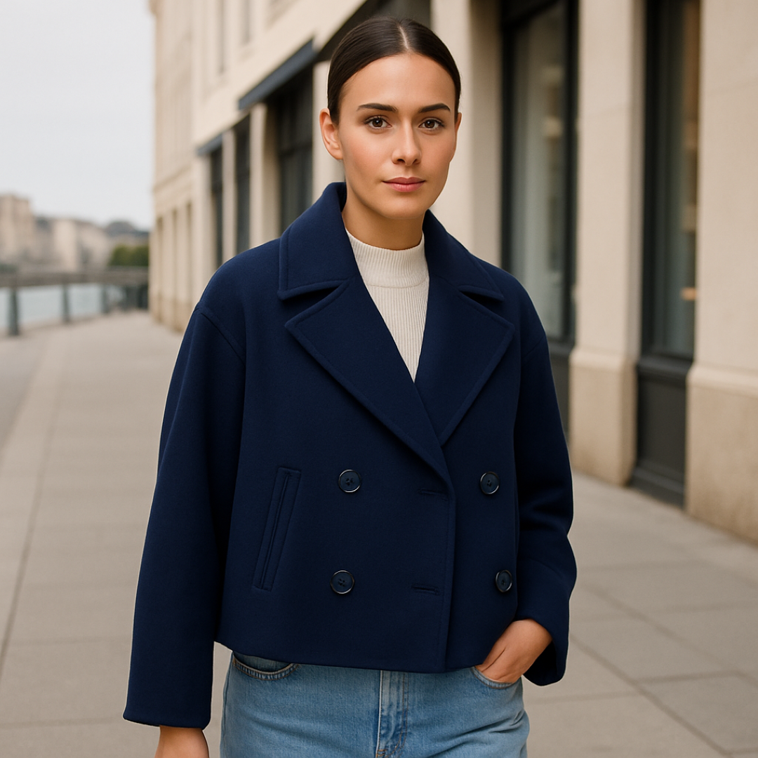 Estelle | Kurze Wolljacke – Elegante Wärme