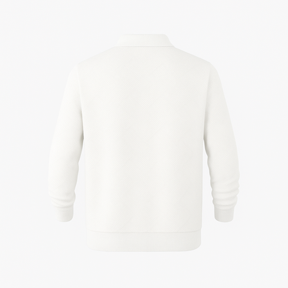 Victor | Texturiertes Herrenpullover mit Viertelreißverschluss - Moderne Passform