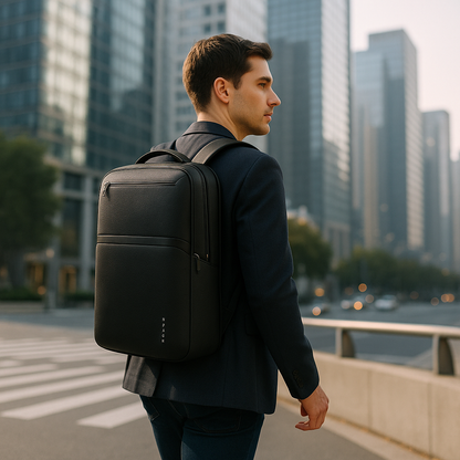 Rory | Geräumiger Leder-Rucksack für Laptop