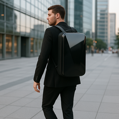 Dimitri | Diebstahlsicher Rucksack mit hartem Gehäuse für Laptop