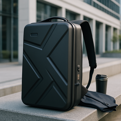 Gabi | Nachhaltiger mehrfarbiger Rucksack mit USB-Anschluss