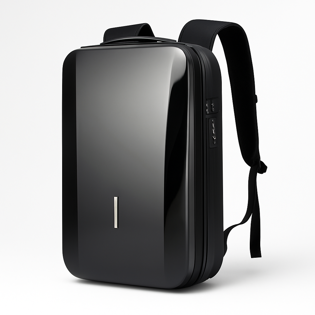 Renzo | Diebstahlsicherer Rucksack aus ABS mit eingebautem Schloss