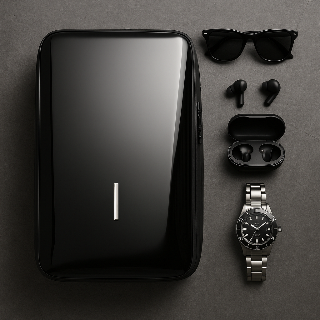 Renzo | Diebstahlsicherer Rucksack aus ABS mit eingebautem Schloss