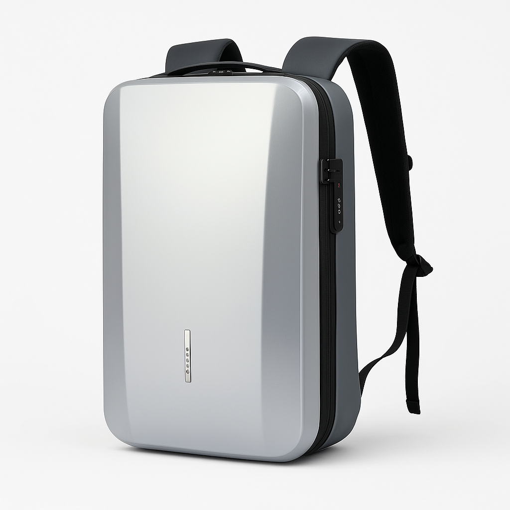 Renzo | Diebstahlsicherer Rucksack aus ABS mit eingebautem Schloss