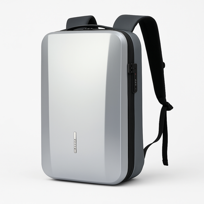 Renzo | Diebstahlsicherer Rucksack aus ABS mit eingebautem Schloss