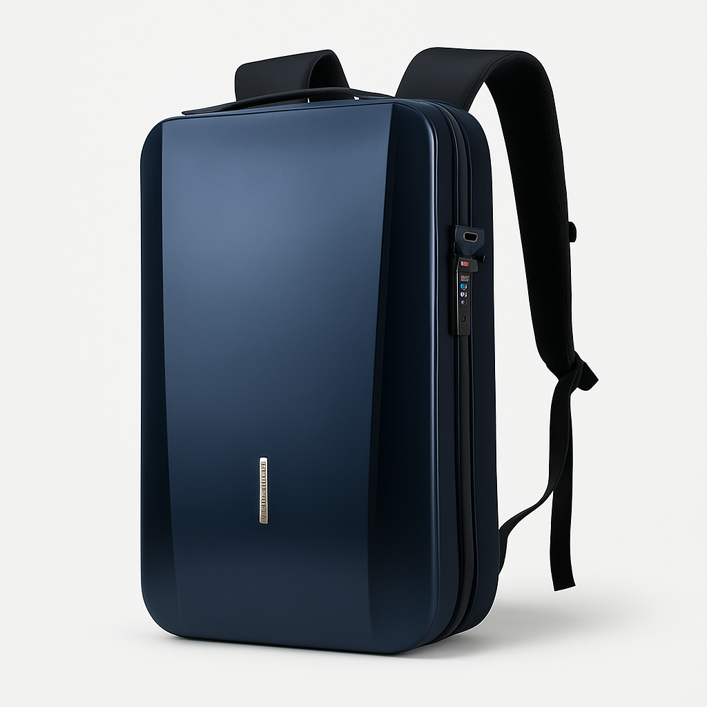 Renzo | Diebstahlsicherer Rucksack aus ABS mit eingebautem Schloss