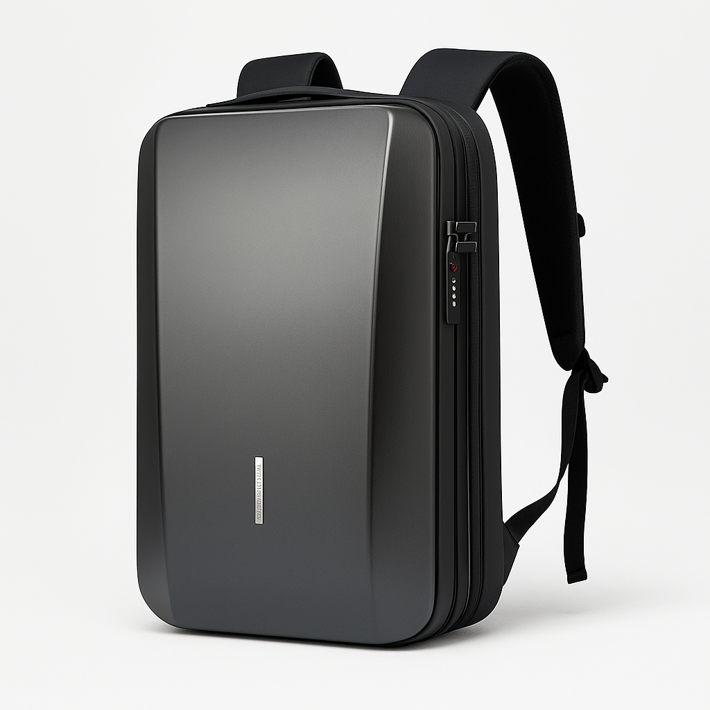 Renzo | Diebstahlsicherer Rucksack aus ABS mit eingebautem Schloss