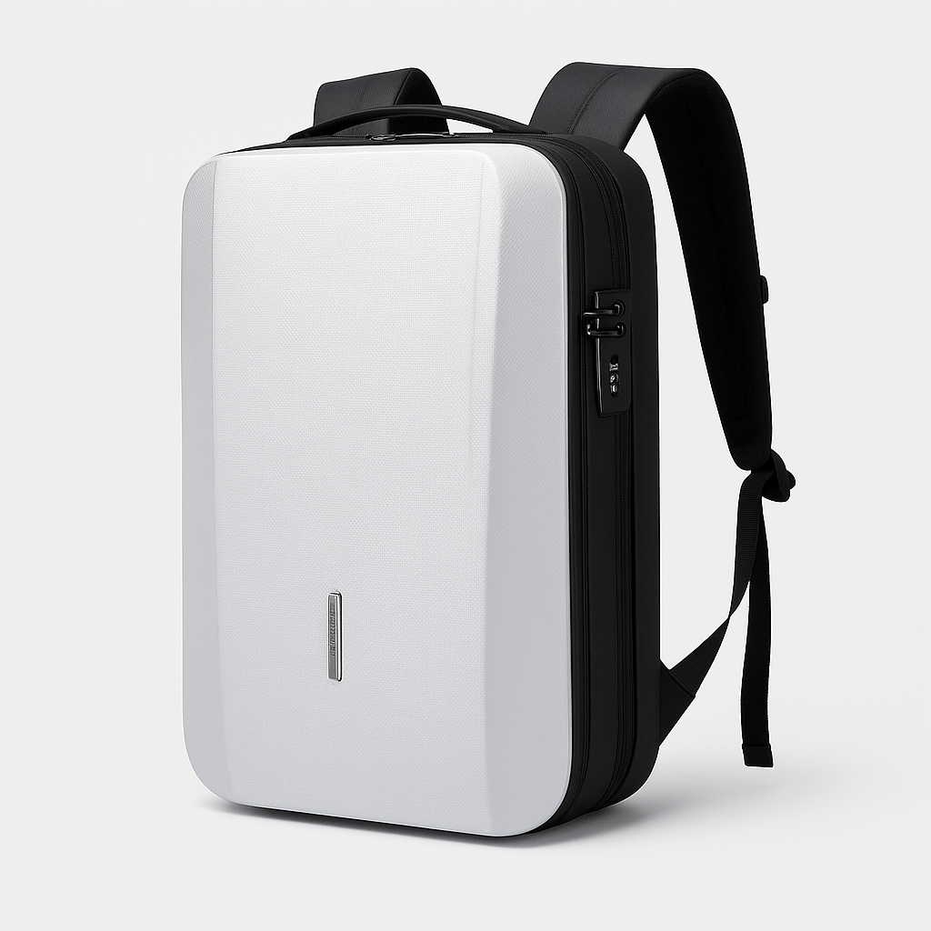 Renzo | Diebstahlsicherer Rucksack aus ABS mit eingebautem Schloss