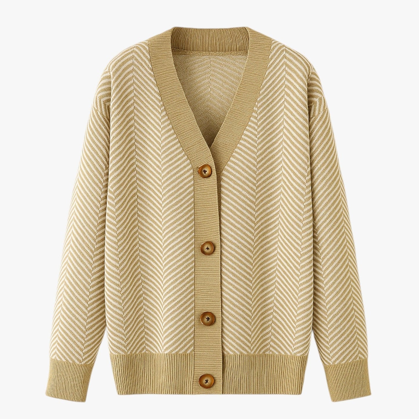 Rebecca | Damen-V-Ausschnitt-Cardigan – Leicht und elegant für den Herbst