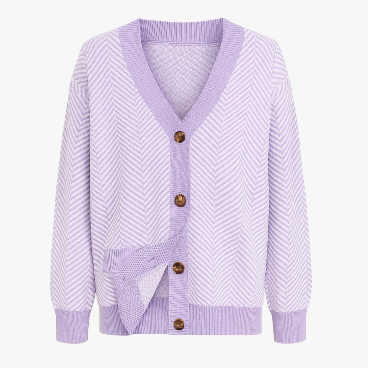 Rebecca | Damen-V-Ausschnitt-Cardigan – Leicht und elegant für den Herbst