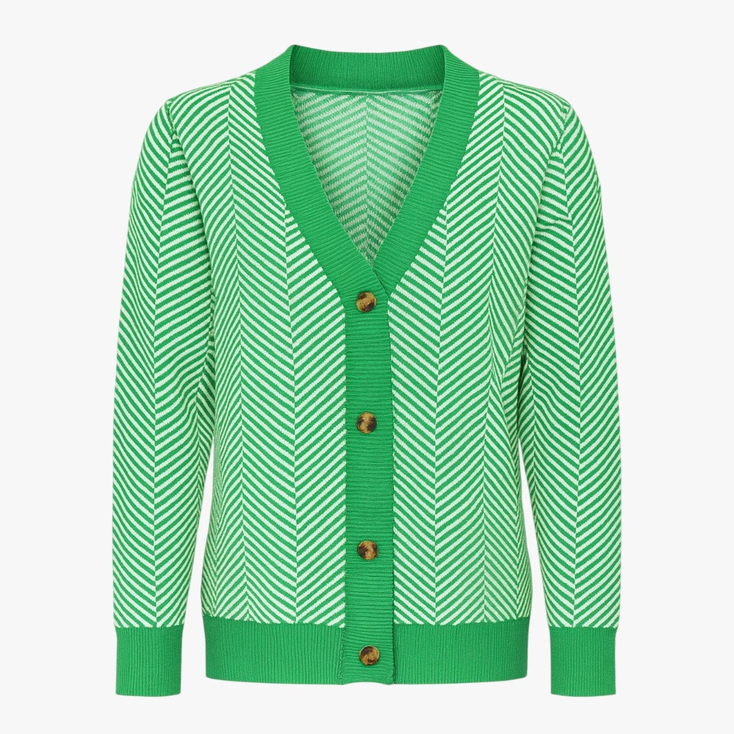 Rebecca | Damen-V-Ausschnitt-Cardigan – Leicht und elegant für den Herbst