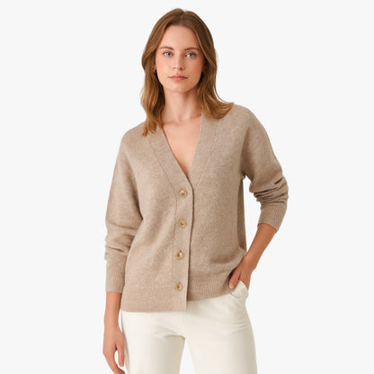 Zoe | Damen Oversized-Chic Cardigan, warm und weich, V-Ausschnitt