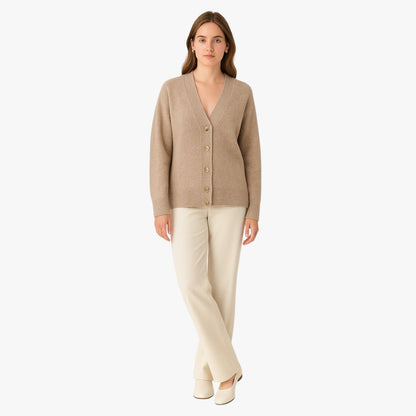 Zoe | Damen Oversized-Chic Cardigan, warm und weich, V-Ausschnitt